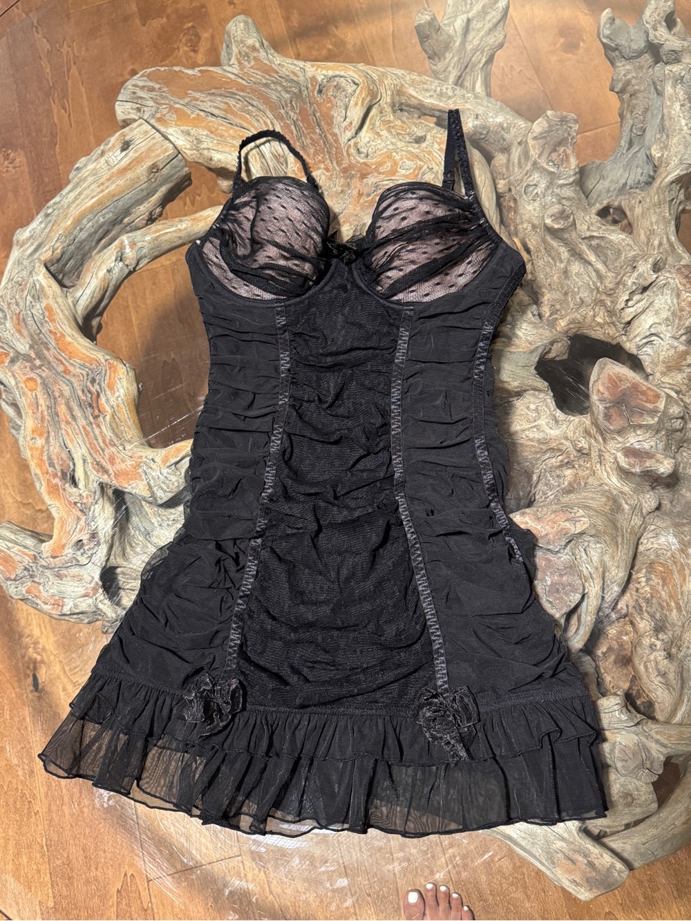 PrettyLittleThing 36C Y2K lingerie slip dress